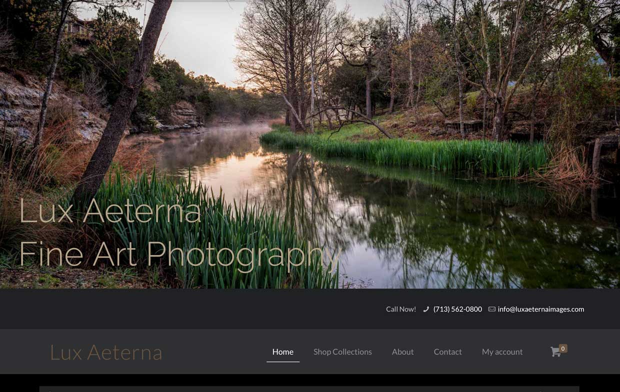 Lux Aeterna Images website