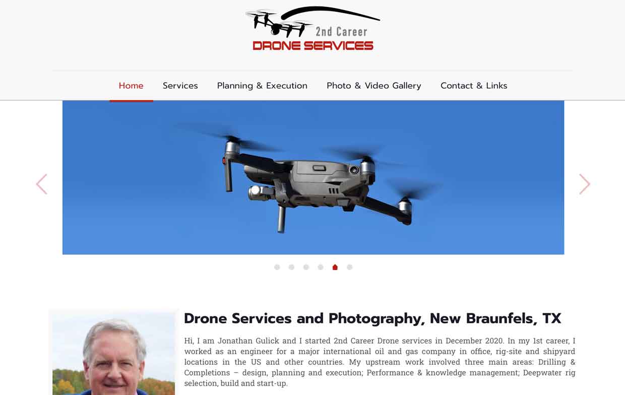 2nd career drone services website